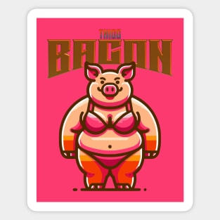 THICC Bacon Sticker